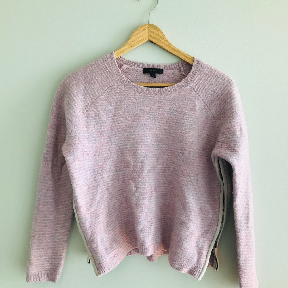J.Crew - Multi-Blush Colour Side Zipper Sweater